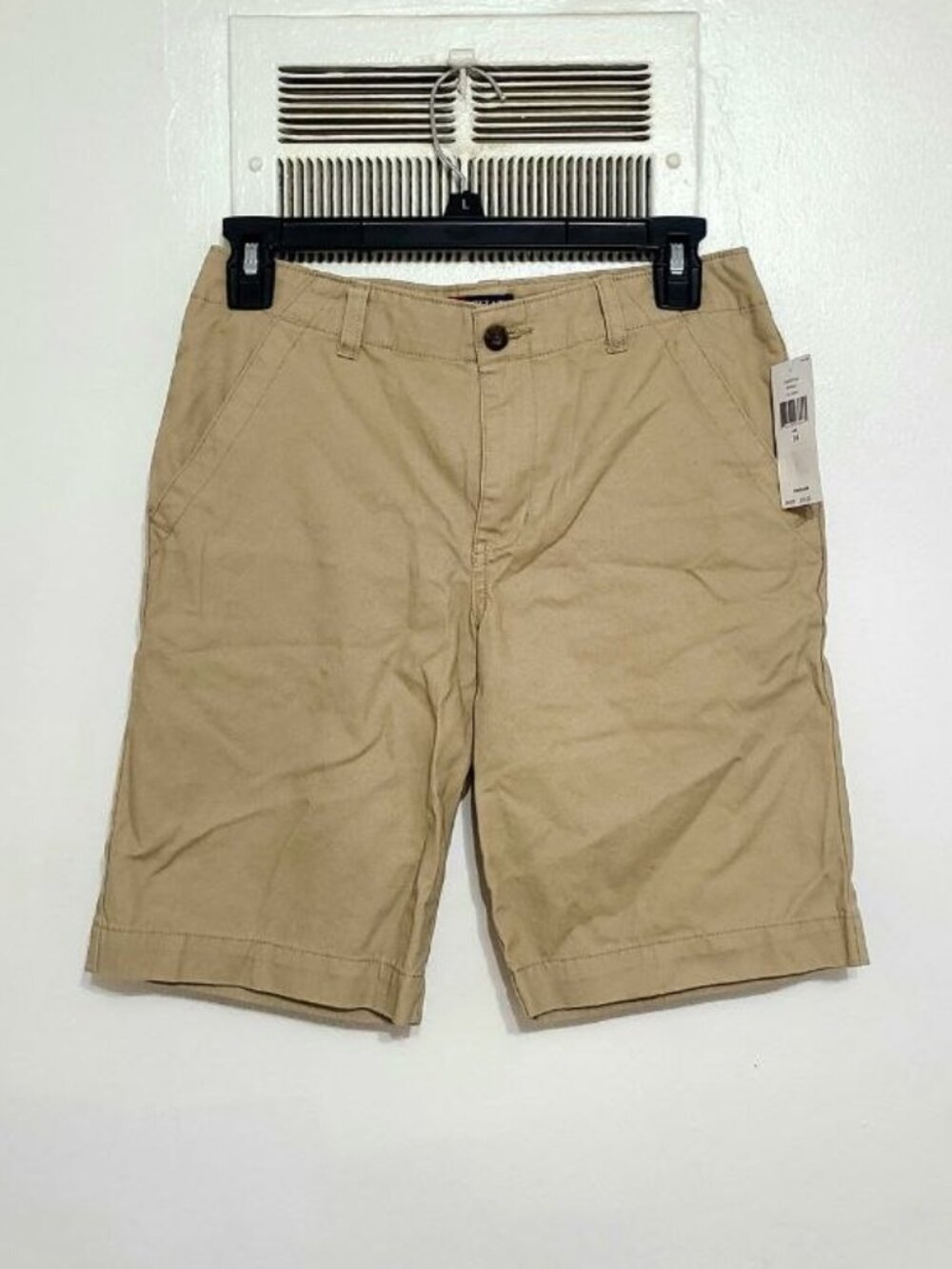 Khaki Cotton Shorts